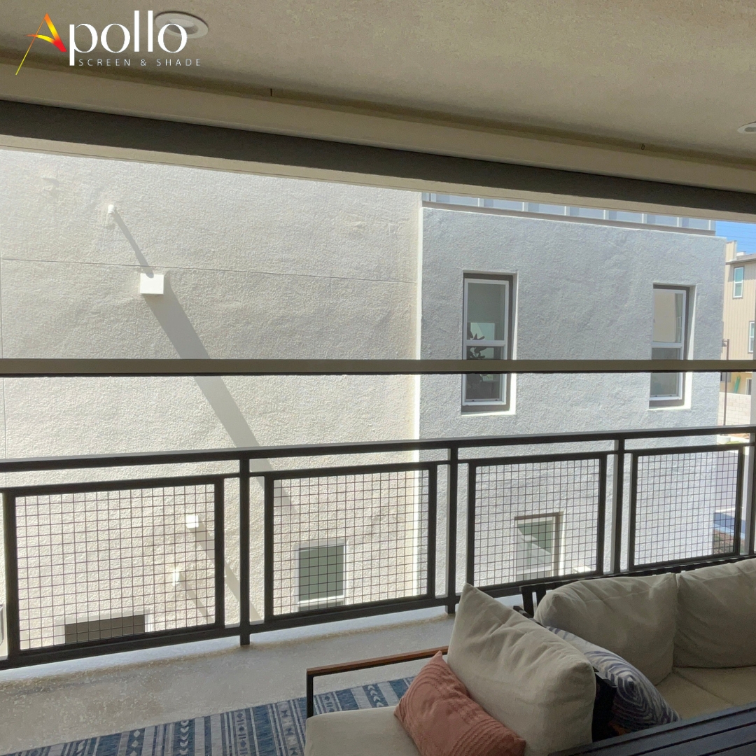 Patio Power Screen Featuring Supermesh.
